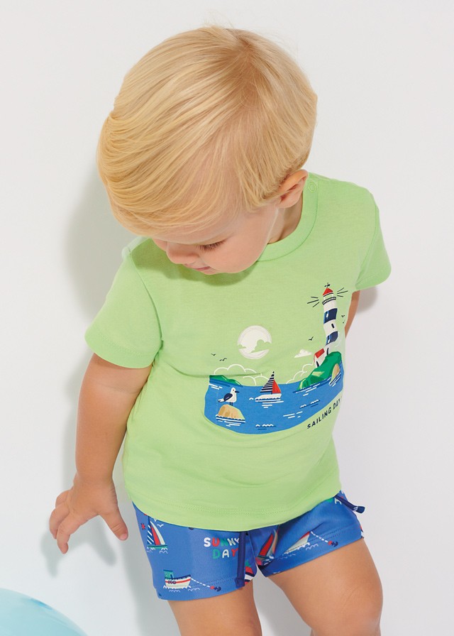 Набір із 2-х екологічно чистих бавовняних футболок з короткими рукавами для хлопчікив