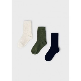 Набір з 3 однотонних шкарпеток Mayoral