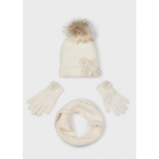 Комплект з 3 предметів (шарф, шапка, рукавички) Mayoral