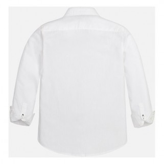 Белая рубашка для мальчика с длинным рукав Mayoral