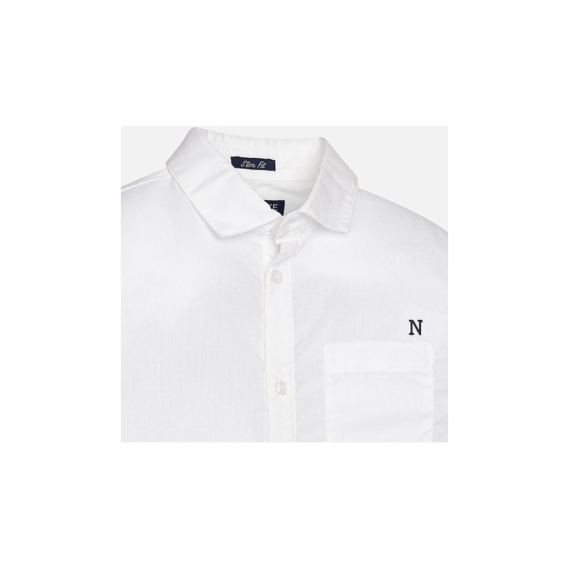 Белая рубашка для мальчика с длинным рукав Mayoral