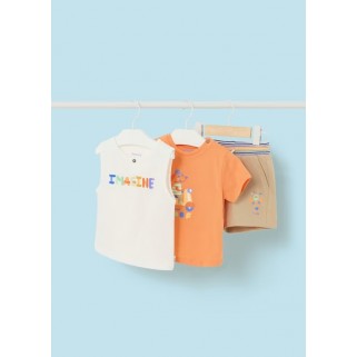 Набір з 3 предметів (майка, футболка, шорти) Mayoral