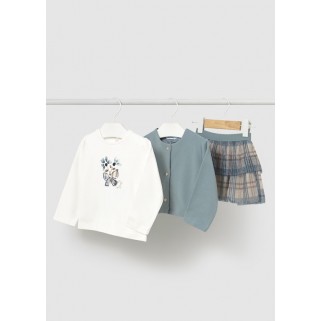 Комплект кардиган, спідниця та реглан Mayoral