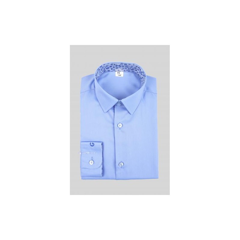 Голубая рубашка с длинным рукавом Giamo