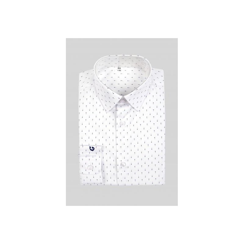 Белая рубашка с принтом Giamo