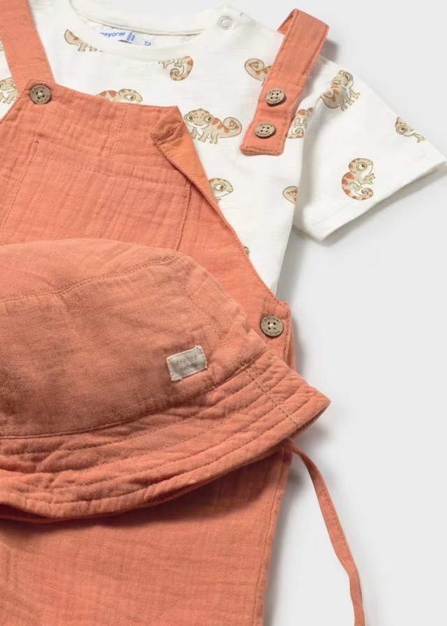 Комплект комбінезон, футболка, капелюх Mayoral